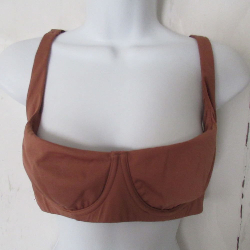 She Curve Bra 34E Brown Push Up Underwire Back Closure